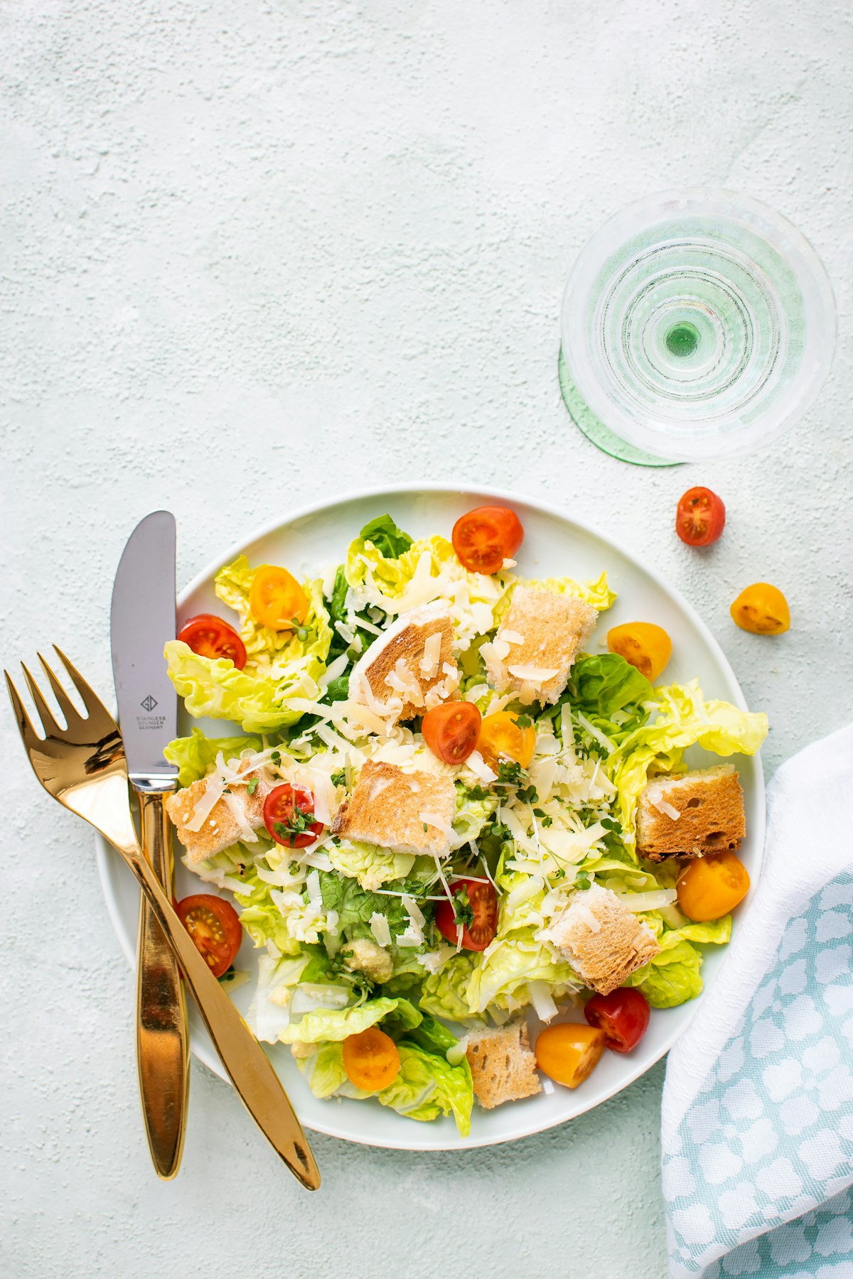 Crunchy Lemon Parmesan Salad
